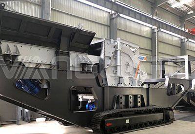 Crawler Type Tracked Mobile Impact Crushing Plant For Crushing Aggregate Stone