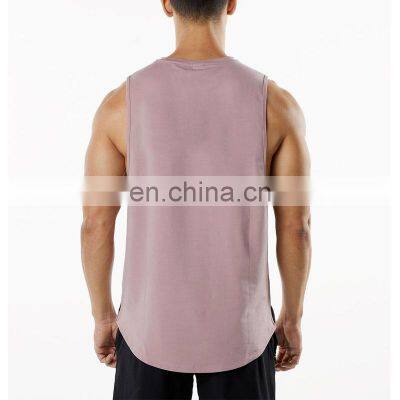 Summer New Blank Custom Sleeveless Shirt Sweat-Wicking Men's Gym Tank Top Solid Color Casual Sportswear Basketball Clothes photo-4