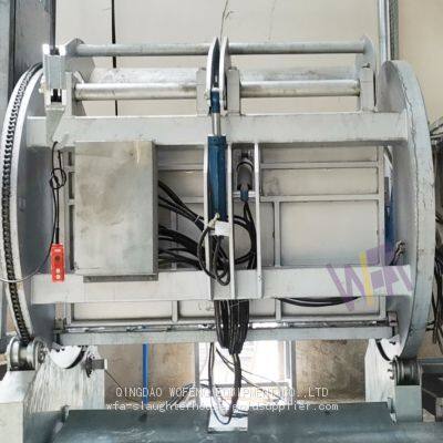 Full Set Automatic Cattle Slaughter Line For Ritual Rotary Slaughtering Box For Cow Slaughtering Equipment