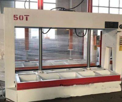 Woodworking Hydraulic Decorative Paper Laminating Cold Press Machine for Fire Proofing Floor photo-3