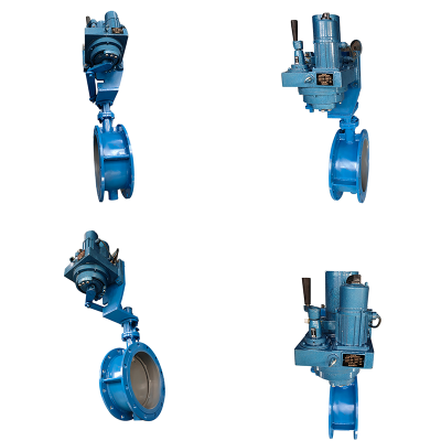 DN300 Electric Motor Operated Damper Butterfly Valve