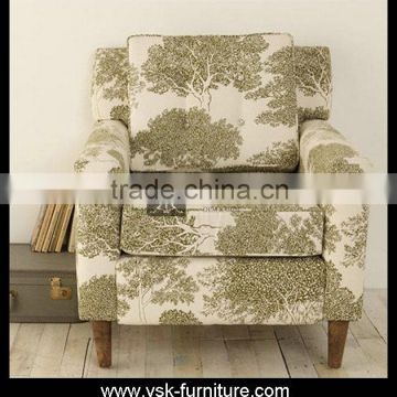 AC-076 Livingroom Single Seater Fabric Sofa