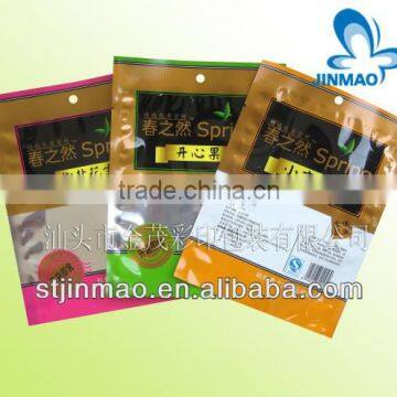 Vivid printing heat seal food packaging bag