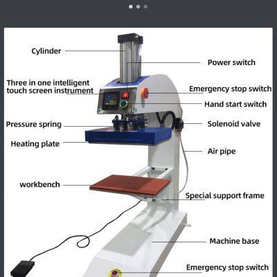 23X30cm Commercial Grade Professional Small Pneumatic Heat Press Machine for Lable/tshirt photo-4
