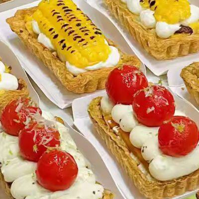 Automatic Rectangle Egg Tart Machine Tart Maker Pie Crust Egg Tart Shell Press Egg Tart Filling Dispenser photo-4