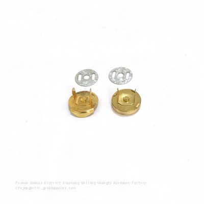 18MM Hanging Golden Half Cover Ordinary Magnetic Button photo-5