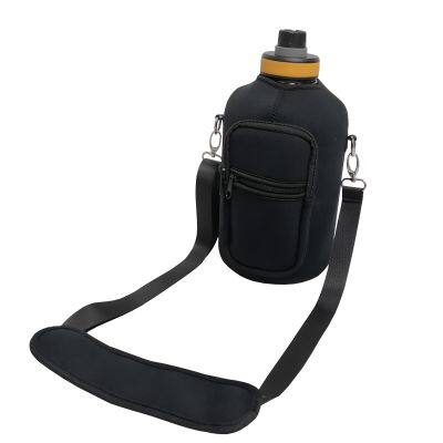 2.2L Half Gallon Jug Cover Insulated Storage Neoprene Water Bottle Cooler Sleeve Bag Pouch Holder With Shoulder Strap