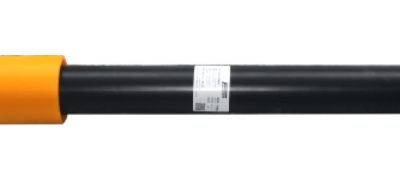 Straight tubular steel-plastic conversion