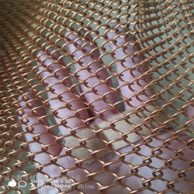 Coiled Wire Fabric Metal Mesh Curtain Metal Coil Drapery for Home Decoration
