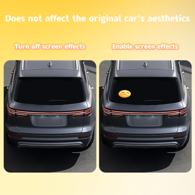 Customizable LED Display Car Rear Windshield Light Funny Car Accessories With Finger Light 5V Condition New App LED Car Sign photo-5