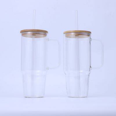 Высокоборосиликатное стеклянное бутылочное стаканчик, автомобильное стекло, стаканчик, кофейная кружка с ручкой для блеска