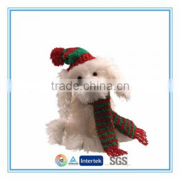 Plush santa claus stuffed christmas decoration toy dog toys