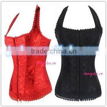 wholesale Corsets Top Lace Up Bustier Waist Training Cincher Overbust Body Shaper