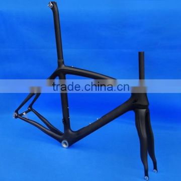 FLX-FR-308 : Carbon Cycling Matt Road Bike Frame Fork Seatpost Clamp Headset : 50cm, 54cm, 56cm