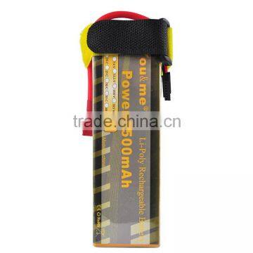 You&me 6S 22.2V 5500mah Rechargeable Lithium Battery for RC Helicopter Car lipo pack