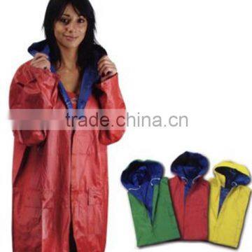 Waterproof Plastic Emergency Red RainJacket