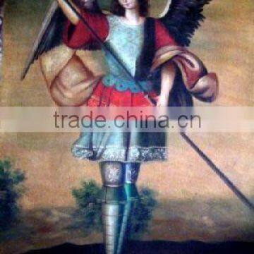 Art Oil Painting "Hadriel Archangel" 28x20" Peru