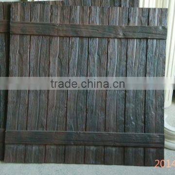 Polyurethane decorative faux wood panels for wall decoration