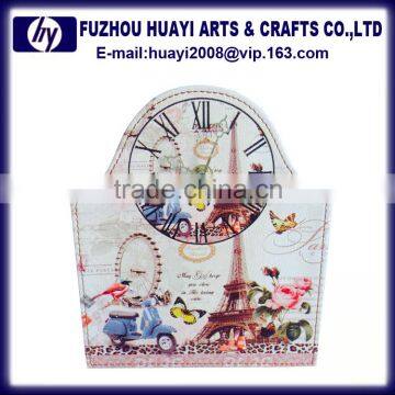 Customized Made Brand Logo Decorate Wooden Printing Wall Clock