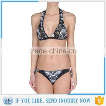 Hot selling swimwear packaging open crotch swimsuits for wholesales