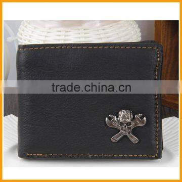 Newest Design Men's Black Genuine Leather Wallet, Handcrafted Leather Wallet