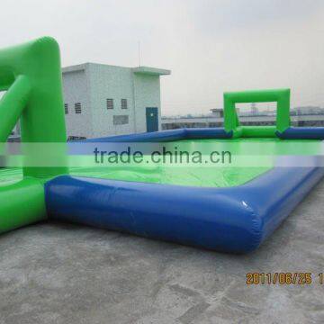 China manufacture inflatable soap football field/ water footaball field for adults