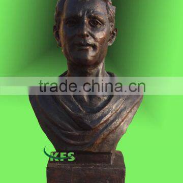 Metal Montesquieu modern bust