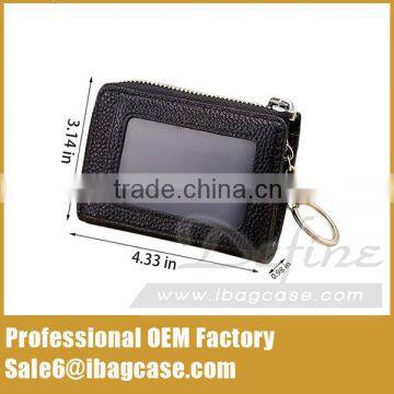 Mens Womens Leather Coin Card Holder Wallet photo-6