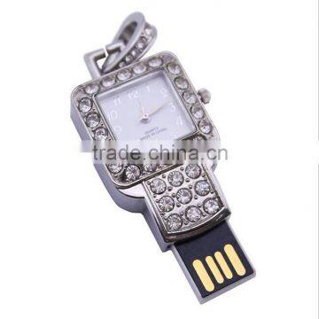 Jewelry USB flash memory with clock