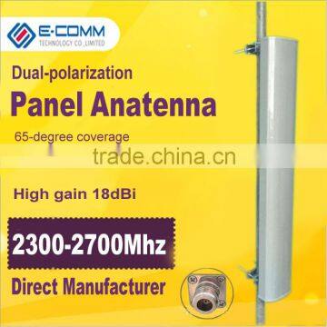 2300-2700MHz high-gain18dBi dual polarization directional Mimo antenna for Wireless wifi sector cover