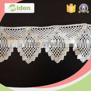 Lace product type grid pattern fabric floral chemical lace trimming                        
                                                                                Supplier's Choice