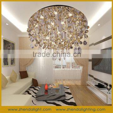 2016 Modern Crystal Hotel ceiling Lamp with mp3/house decoration chandelier