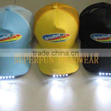 cheap cotton LED baseball caps