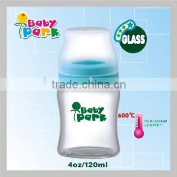 new design glass feeding bottle