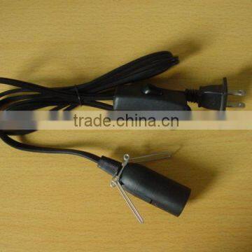 USA power cord with lampholder for lamps