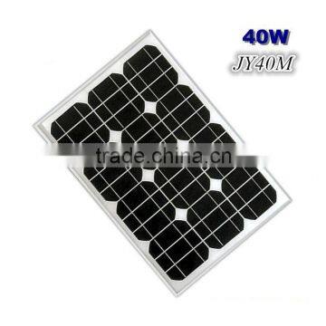 40W PV mono solar panel Grade A cells 630*542