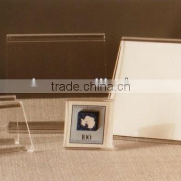 Best selling acrylic table sign display stand for advertsing