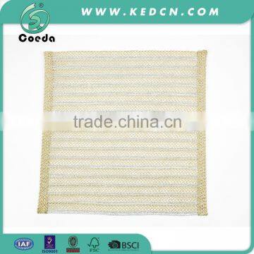 Square Metallic Polyester Table Placemat