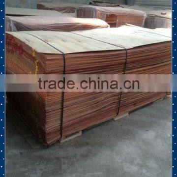 China supplier AB grade 0.3mm water gum wood face veneer for India market with competitive price