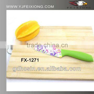 Non-stick Flower printing kitchen chef knife