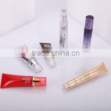 different kinds of Airless pump head tubes with shiny coating for cosmetic using