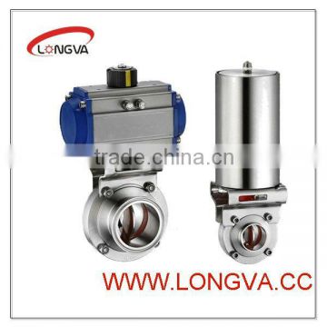 stainless steel pneumatic butterfly valve made in china