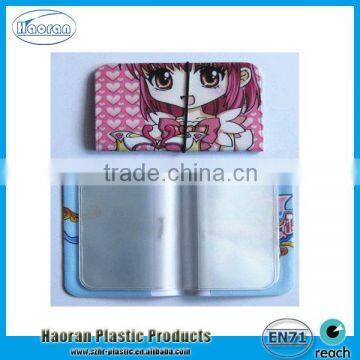 New design Plastic PVC cheap atm card cover book for promotion