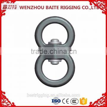 China Supplier Stainless Steel Colorful Double Metal Snap Swivel Hook,Silver Sailboat Double Round Eye photo-2