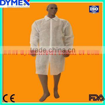 China Antistatic Disposable Elastic Cuff Lab Coat photo-3