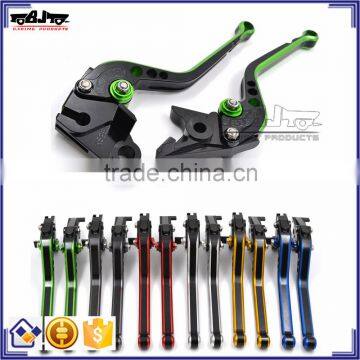 BJ-LS-011 Green Long Clutch Brake Lever Set CNC aluminum for Kawasaki Z800 Z1000