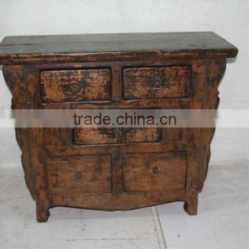 antique furniture wood side cabinet