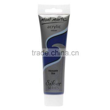 Mont Marte silver series acrylic paint 100ml - Phythalo Blue