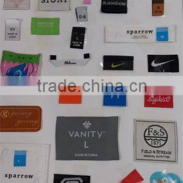 Factory wholesale cheap custom centerfold damask garment label