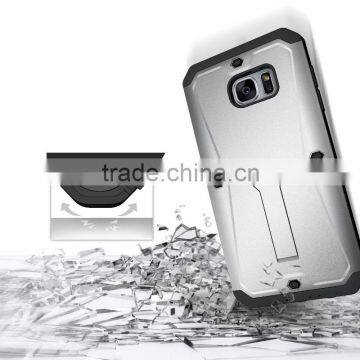 PremiumTank Style Case Combo PC+TPU Kickstand Mobile Back Cover Case For Samsung S7 Edge With Screen Protector photo-3